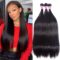 Brazilian Hair 3 Bundles Straight Human Hair Bundles Soft Hair Weave