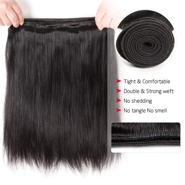 Free Shipping12inch Straight Human Hair 1 Bundle Natural Color