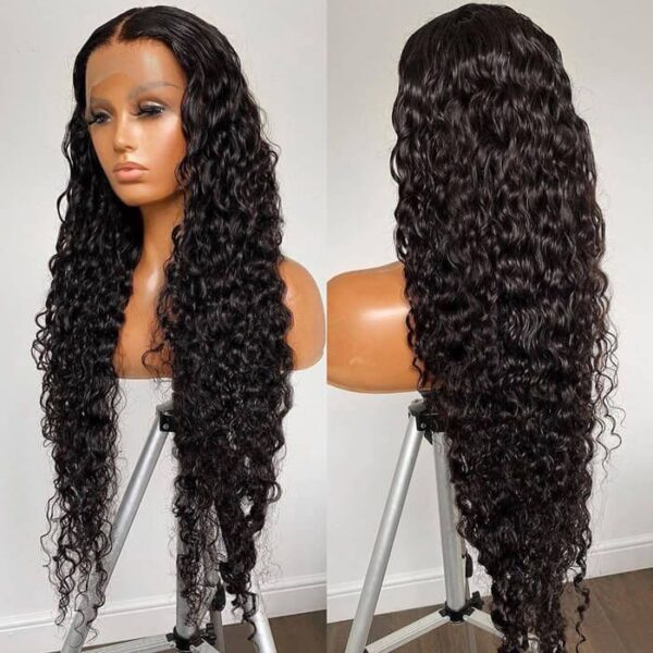 Pre Plucked Wet And Wavy Wigs Water Wave13x4 Lace Front Human Hair Wigs