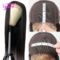 Real Brazilian Straight Hair Wigs 4x4 Lace Front Wigs Pre Plucked Hairline