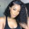 Curly Short Bob Wigs 13x4 HD Lace Front Human Hair Wigs For Black Women