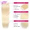 613 Blonde Straight Hair With Closure Mink Brazilian Hair 3 Bundles With Closure