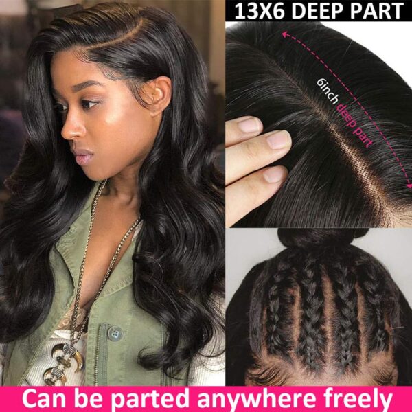 13x6 Lace Front Wigs Human Hair Pre Plucked Body Wave Hair Wigs For Black Women
