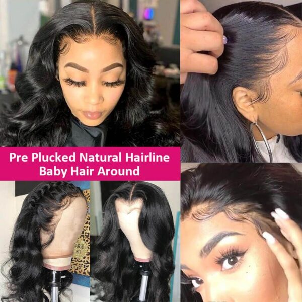 13x6 Lace Front Wigs Human Hair Pre Plucked Body Wave Hair Wigs For Black Women
