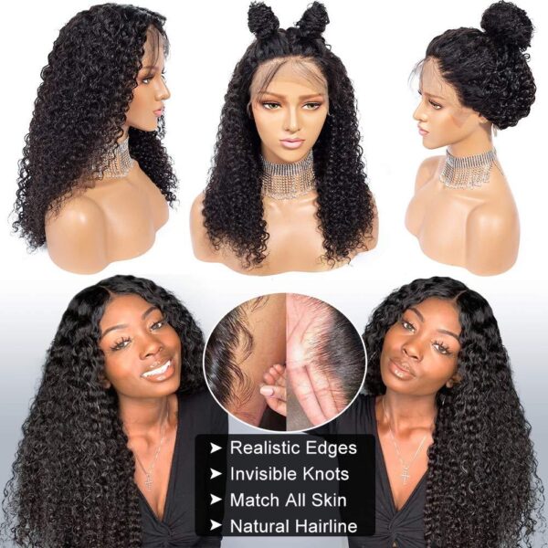 13x6 Lace Front Wigs Human Hair Brazilian Curly Hair Wigs with Baby Hair