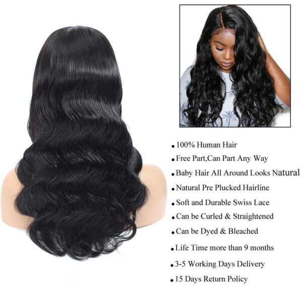Body Wave 4x4 Lace Front Wigs Human Hair Brazilian Hair Wigs For Black Women Pre Plucked Hairline