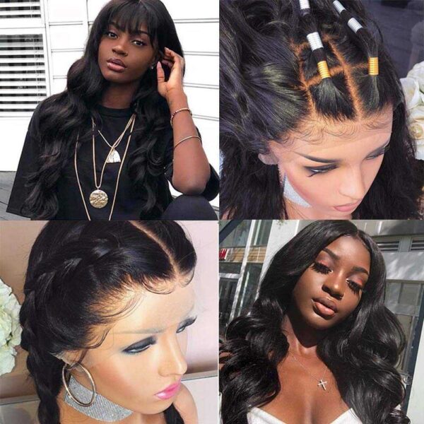 Body Wave 4x4 Lace Front Wigs Human Hair Brazilian Hair Wigs For Black Women Pre Plucked Hairline