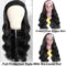 Body Wave Headband Wig Human Hair Wigs for Black Women Brazilian Scarf Wigs Wholesale Price