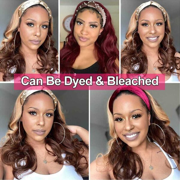 Body Wave Headband Wig Human Hair Wigs for Black Women Brazilian Scarf Wigs Wholesale Price