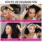 Deep Curly Headband Wig Human Hair Wigs for Black Women
