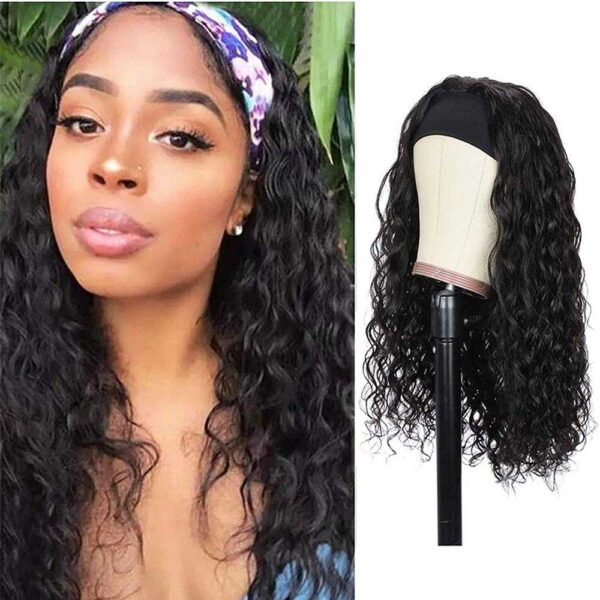Water Wave Headband Wig Wet Any Wavy Human Hair Wigs for Black Women