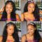 Water Wave Headband Wig Wet Any Wavy Human Hair Wigs for Black Women