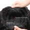 Beautiful 99j Burgundy Color Headband Wig Straight Human Hair Half Wig