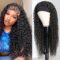 Deep Curly Headband Wigs Human Hair Thickness and Natural