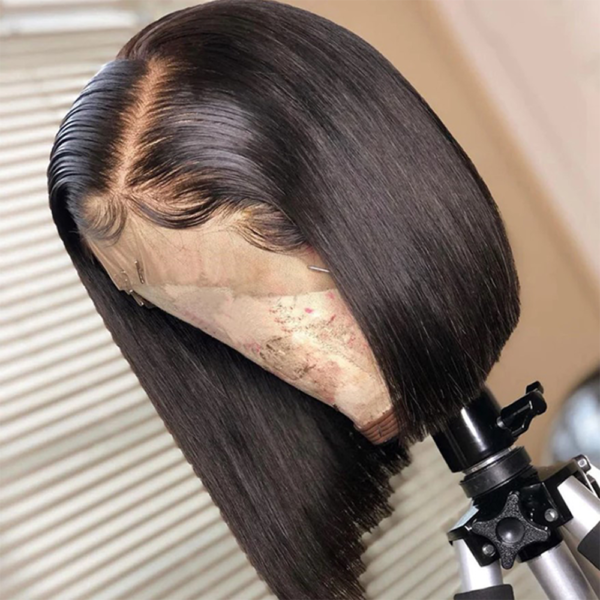 Straight Bob Wigs Human Hair 13x4 HD Transparents Lace Front Wigs for Black Women