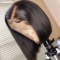 Straight Bob Wigs Human Hair 13x4 HD Transparents Lace Front Wigs for Black Women