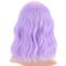 Wavy Wig With Bangs Short Bob Pink Wig for Women Shoulder Length Curly Wavy Synthetic Cosplay Wig