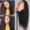 13×4 HD Lace Wig Kinky Curly Human Hair Lace Front Wigs with Baby Hair