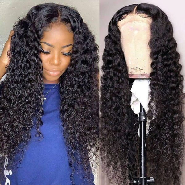 13x6 HD Lace Wig Deep Wave Lace Front Human Hair Wigs for Black Women