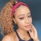 Glueless Blonde #27 Curly Headband Wig Human Hair Easy Install