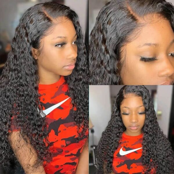 Pre plucked 4x4 HD Lace Wig Curly Hair Lace Closure Wigs for Black Women
