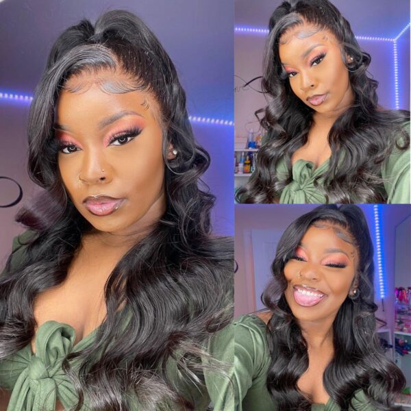 Body Wave Transparent 13×4 HD Lace Frontal Wigs Human Hair