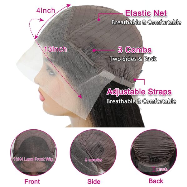 Straight 13×4 HD Lace Front Wigs Human Hair Pre-plucked Hairline