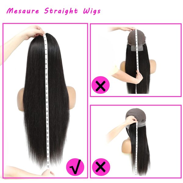 Straight 13×4 HD Lace Front Wigs Human Hair Pre-plucked Hairline