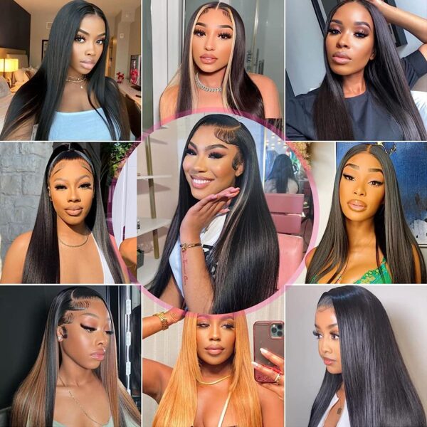 Straight 13×4 HD Lace Front Wigs Human Hair Pre-plucked Hairline