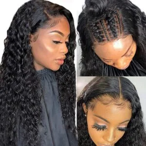 Perfect 5x5 HD Lace Wig Pre plucked Curly Hair Wigs With Baby Hair