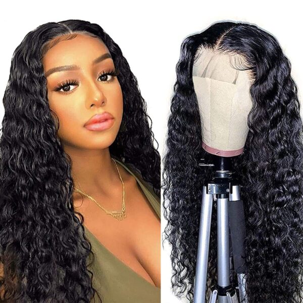 Water Wave 5x5 HD Lace Closure Hair Wigs Density 180% Wet And Wavy Hair Wigs