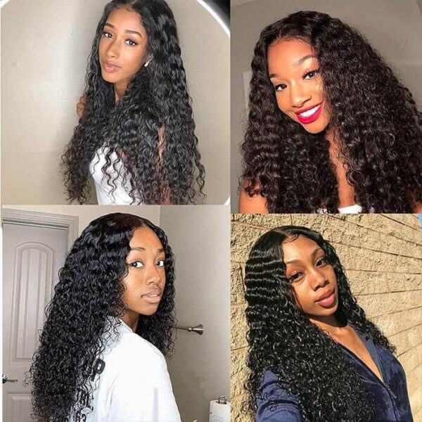 Deep Wave 4x4 HD Lace Closure Wig Density 180% Pre Plucked