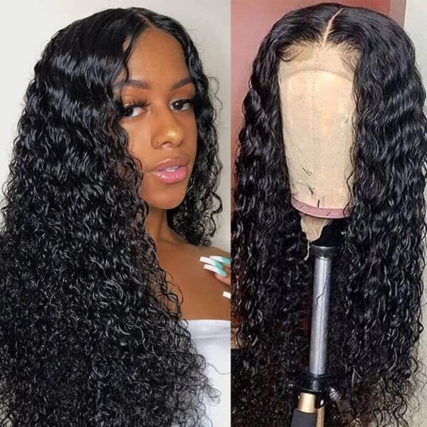 Deep Wave 4x4 HD Lace Closure Wig Density 180% Pre Plucked