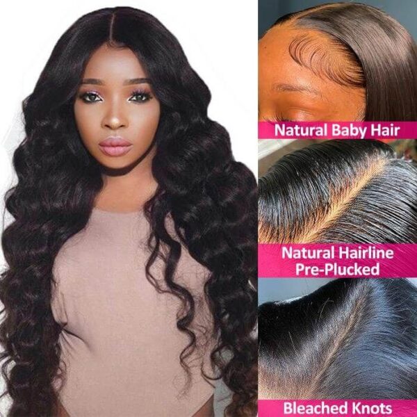 Loose Deep Wig 4x4 HD Lace Closure Wigs for Women