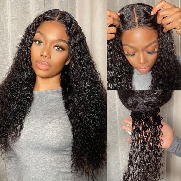 Water Wave Wig 4X4 HD Lace Closure Wigs Wet and Wavy Human Hair Wigs
