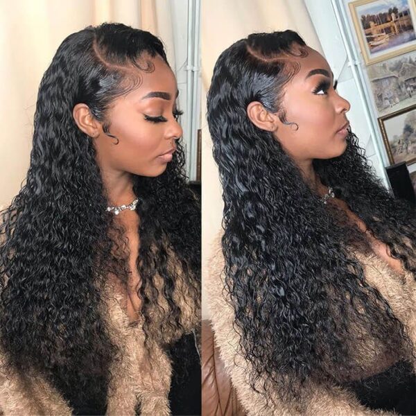 Water Wave 5x5 HD Lace Closure Hair Wigs Density 180% Wet And Wavy Hair Wigs