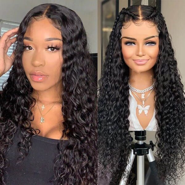 Water Wave 5x5 HD Lace Closure Hair Wigs Density 180% Wet And Wavy Hair Wigs