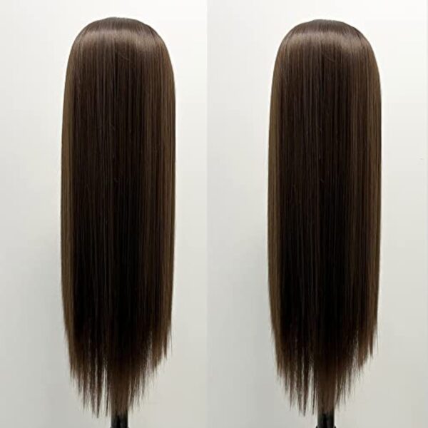 13x3 Synthetic Lace Front Wigs Heat Resistant Fiber Long Straight Wig