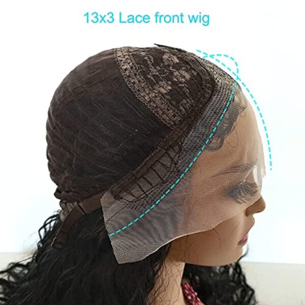 13x3 Synthetic Lace Front Wigs Heat Resistant Fiber Long Straight Wig