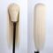 #60 Platinum Blonde Lace Front Wig 13 ×2.5 Long Straight Synthetic Glueless Heat Resistant Fiber Hair