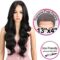 Synthetic Big Curly Wavy Supreme Free Parting HD 13X4 Lace Frontal Wigs With Baby Hair
