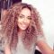 L Part Kinkys Curly Afro Lace Front Wigs Synthetic Heat Resistant Wigs for Women