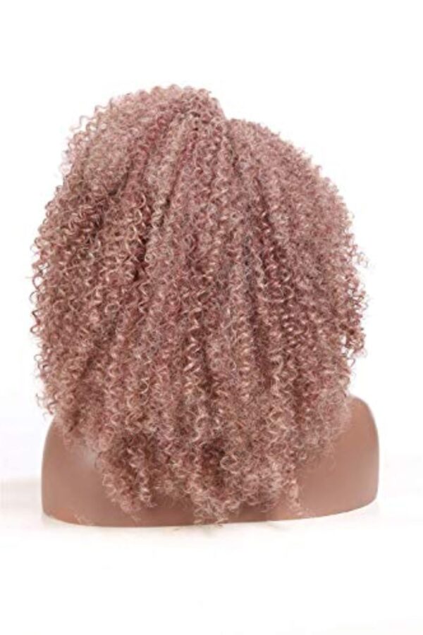 L Part Kinkys Curly Afro Lace Front Wigs Synthetic Heat Resistant Wigs for Women
