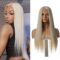 Synthetic Hair Real Natural For Women Soft T Part Straight Lace Front Wig