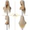 Synthetic Hair Real Natural For Women Soft T Part Straight Lace Front Wig
