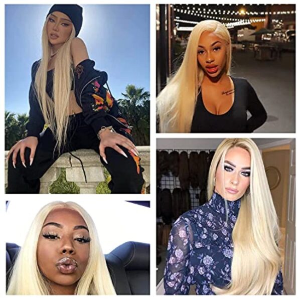 Synthetic Hair Real Natural For Women Soft T Part Straight Lace Front Wig