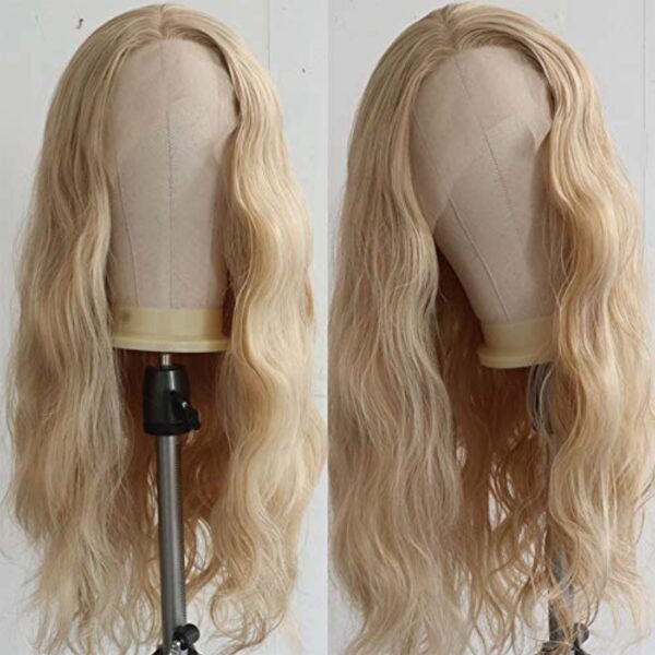 T-Part Lace Front Wig Gloden Blonde Synthetic Lace Front Wigs for Women