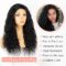 13x3 Curly Lace Front Wig with Baby Hair Black Synthetic Wig with Natural Hairline