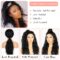 13x3 Curly Lace Front Wig with Baby Hair Black Synthetic Wig with Natural Hairline