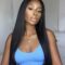 13x3 Lace Front Wigs with Baby Hair #1B Natural Black Color 22 Inches